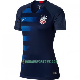 Koszulka Stany Zjednoczone Damska Wyjazdowe Stroje Piłkarskie 2018 Krótki Rękaw